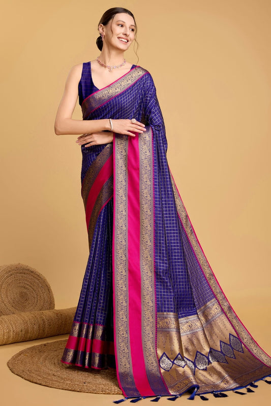 Blue Colour Silk Saree SD1110086