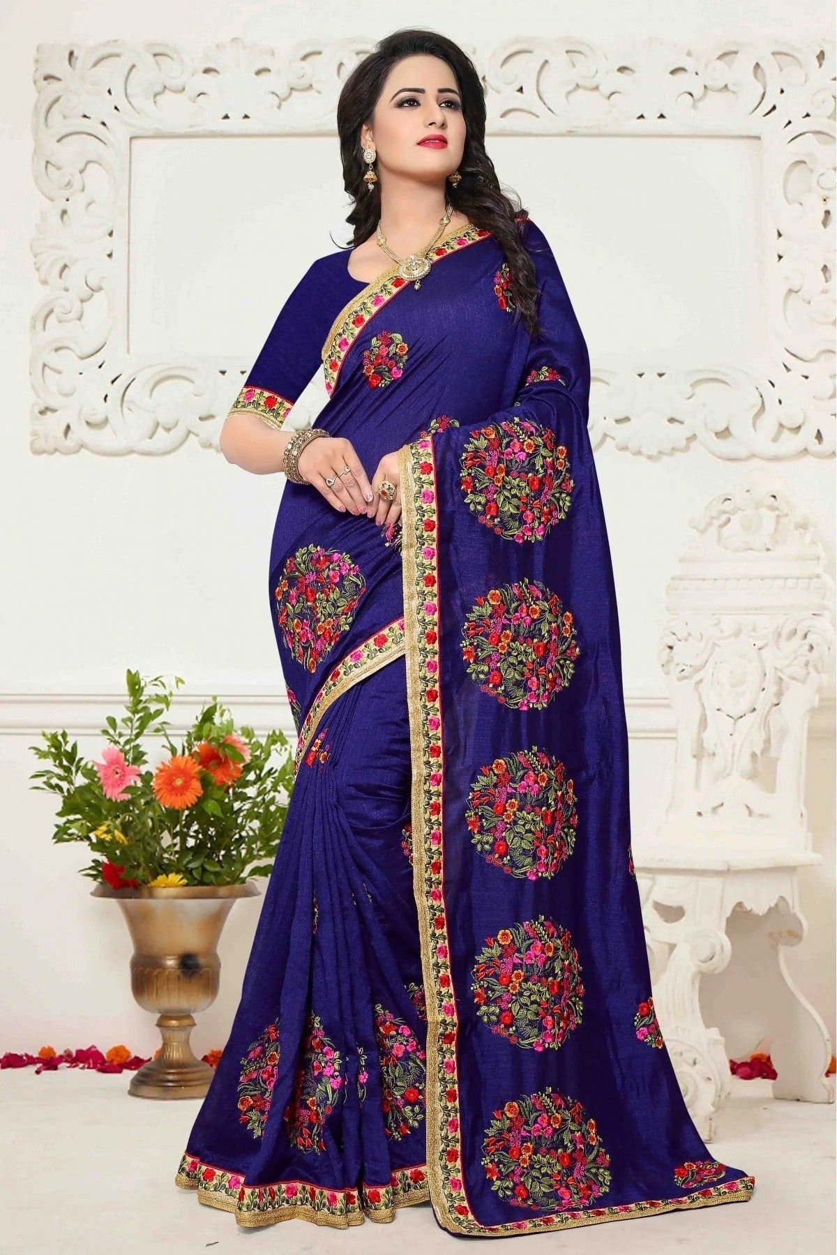 Blue Colour Silk Saree SD1120416