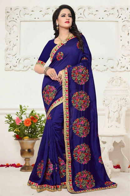Blue Colour Silk Saree SD1120416
