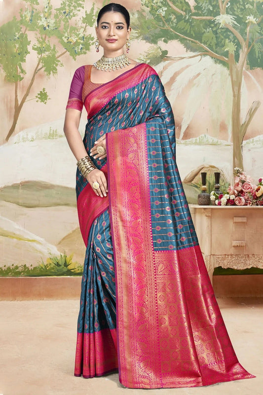 Blue Colour Silk Traditional Saree SD1102571