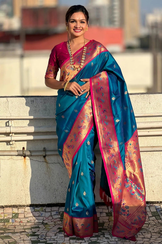 Blue Colour Soft Silk Traditional Saree SD1111778