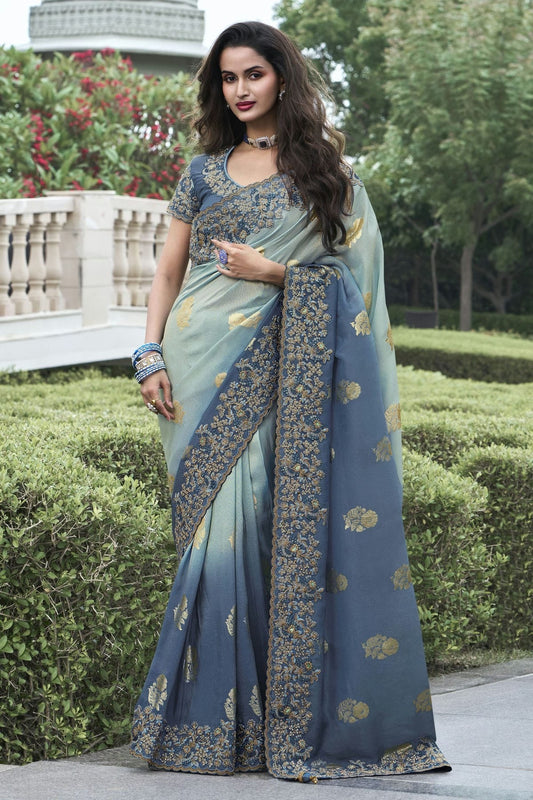 Blue Colour Tissue Silk Designer Saree SD1110961