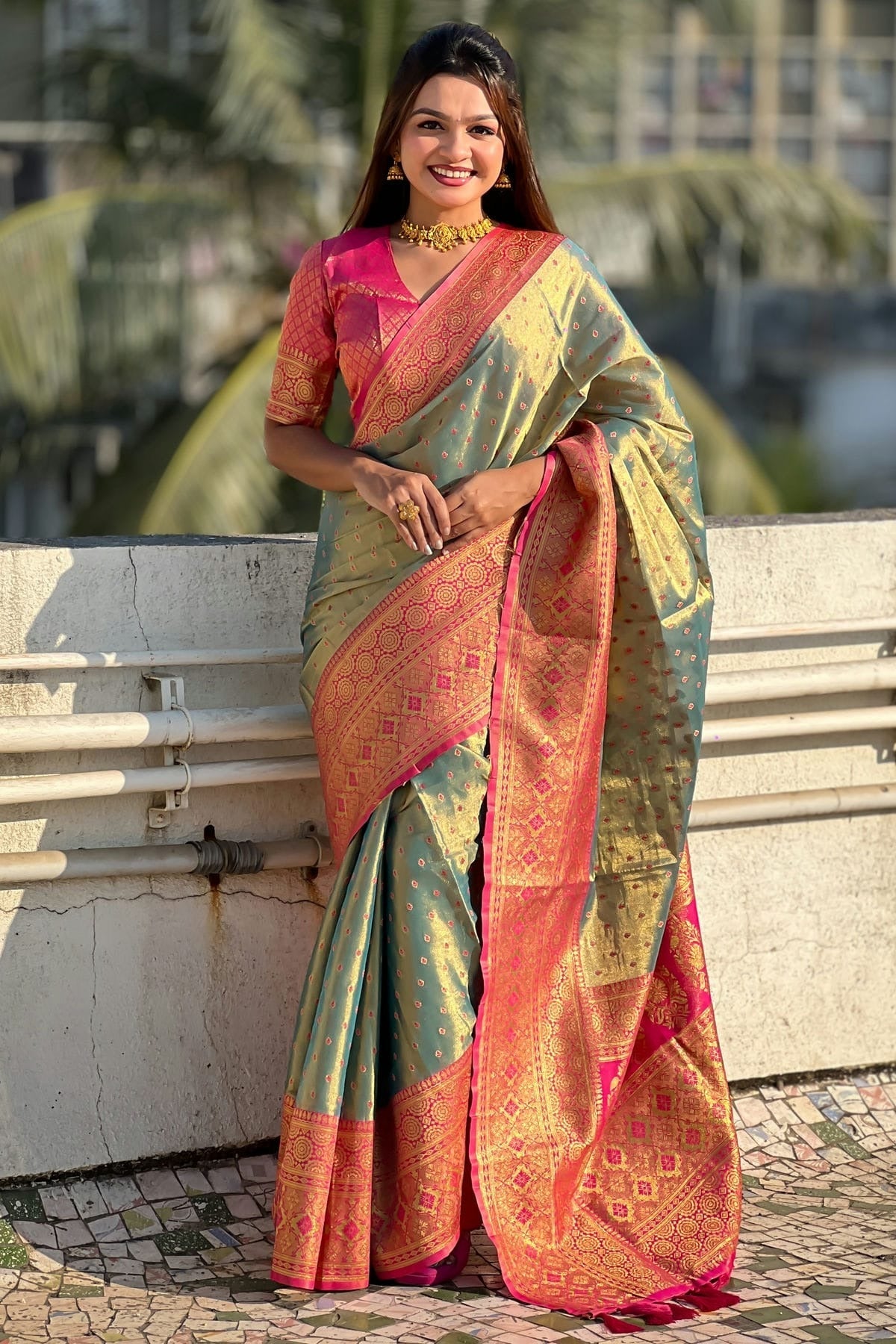 Blue Colour Tussar Silk Traditional Saree SD1111918