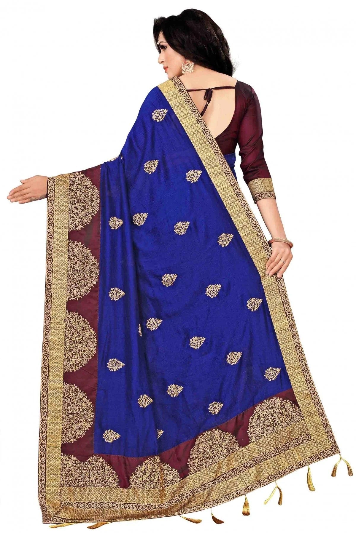 Blue Colour Vichitra Silk Designer Saree SD1120534 A