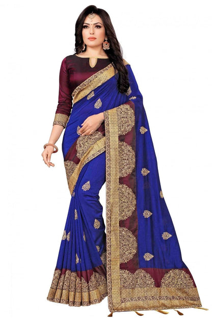 Blue Colour Vichitra Silk Designer Saree SD1120534