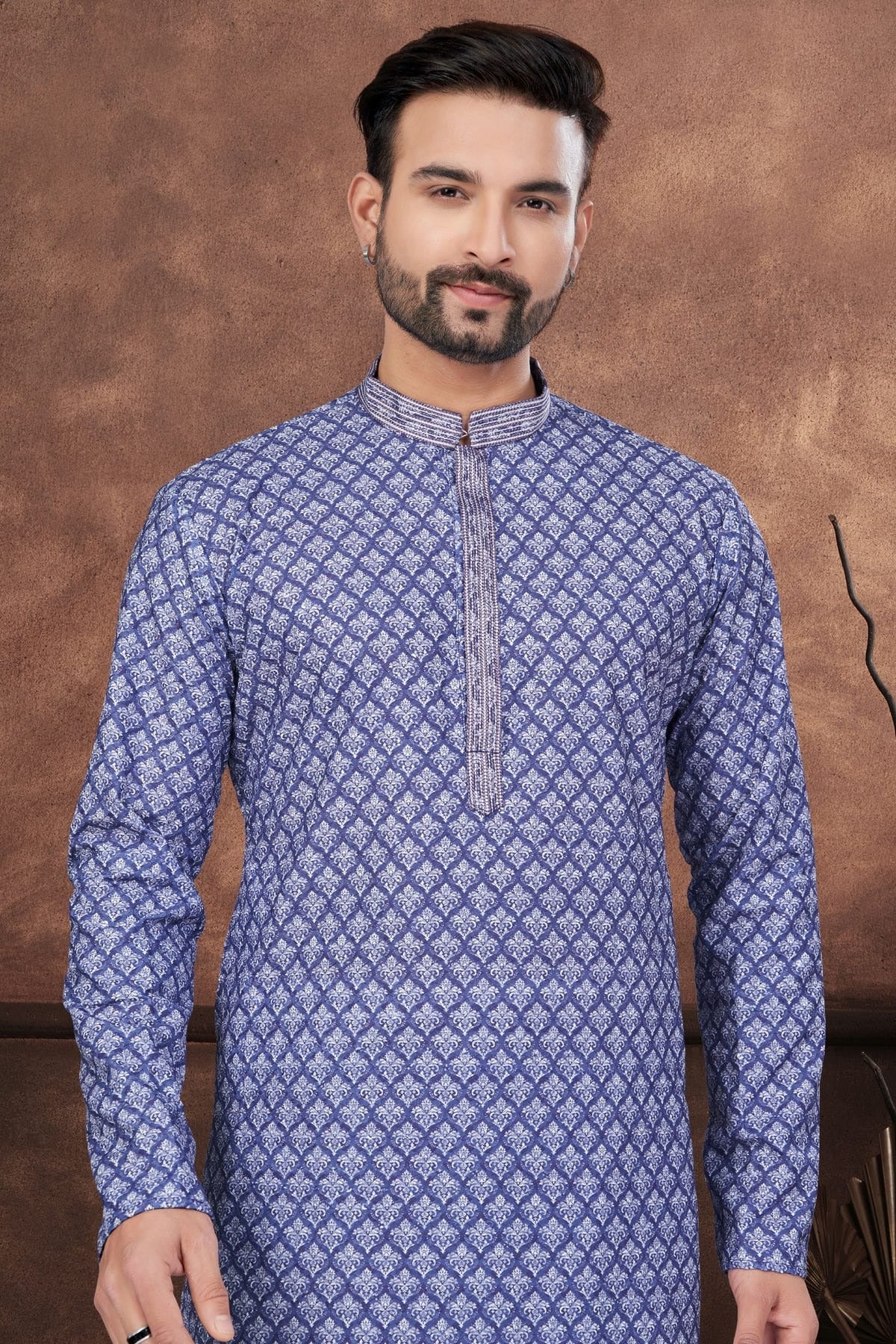 Blue Soft Rayon Kurta Pajama KP1040674 A