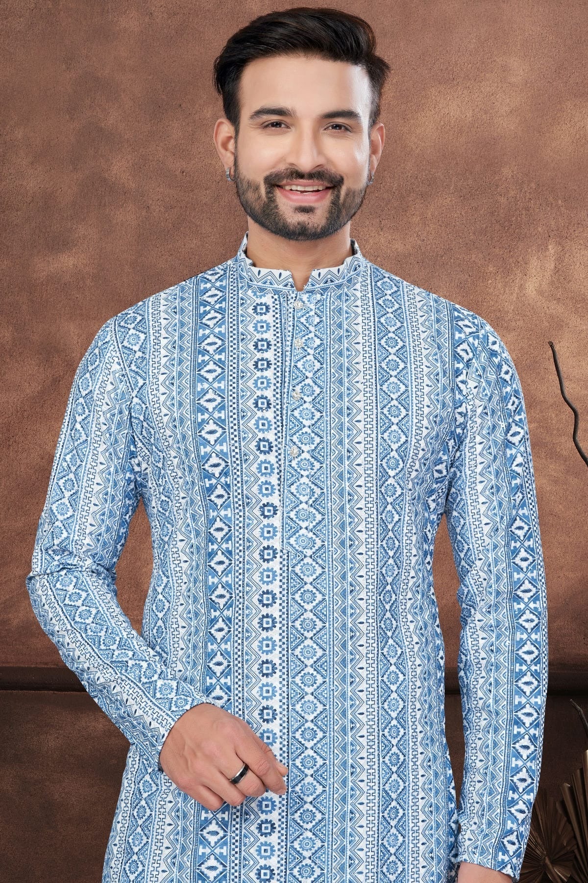 Blue Soft Rayon Kurta Pajama KP1040686 A