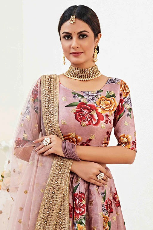 Brown Colour Banglori Satin Designer Lehenga Choli LC1240029 B