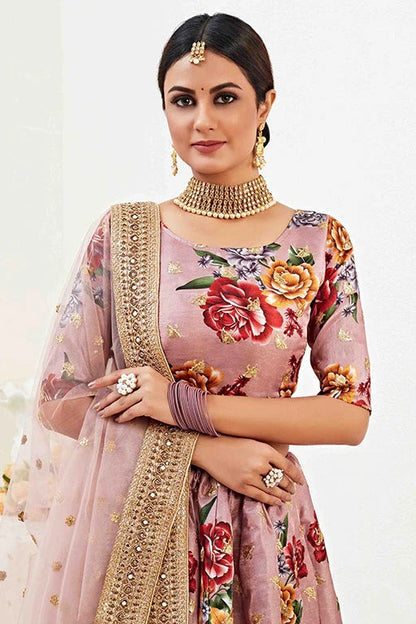 Brown Colour Banglori Satin Designer Lehenga Choli LC1240029 B
