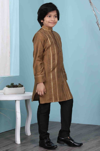 Brown Colour Cotton Silk Kurta Pajama BW1070084 B