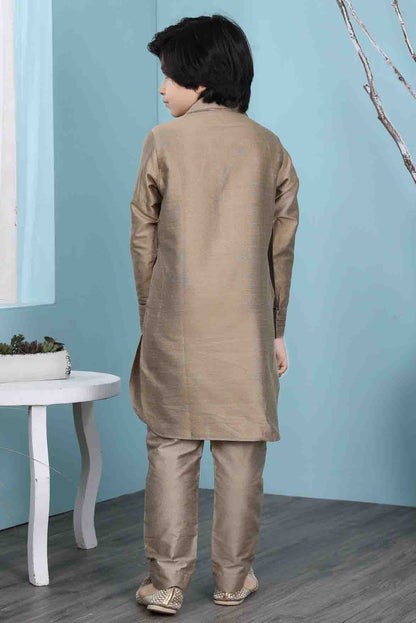 Brown Colour Cotton Silk Kurta Pajama BW1070090 C
