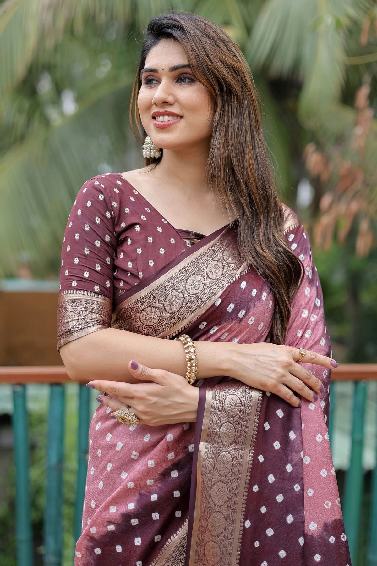 Brown Colour Dola Silk Paithani Saree SD1110922 A