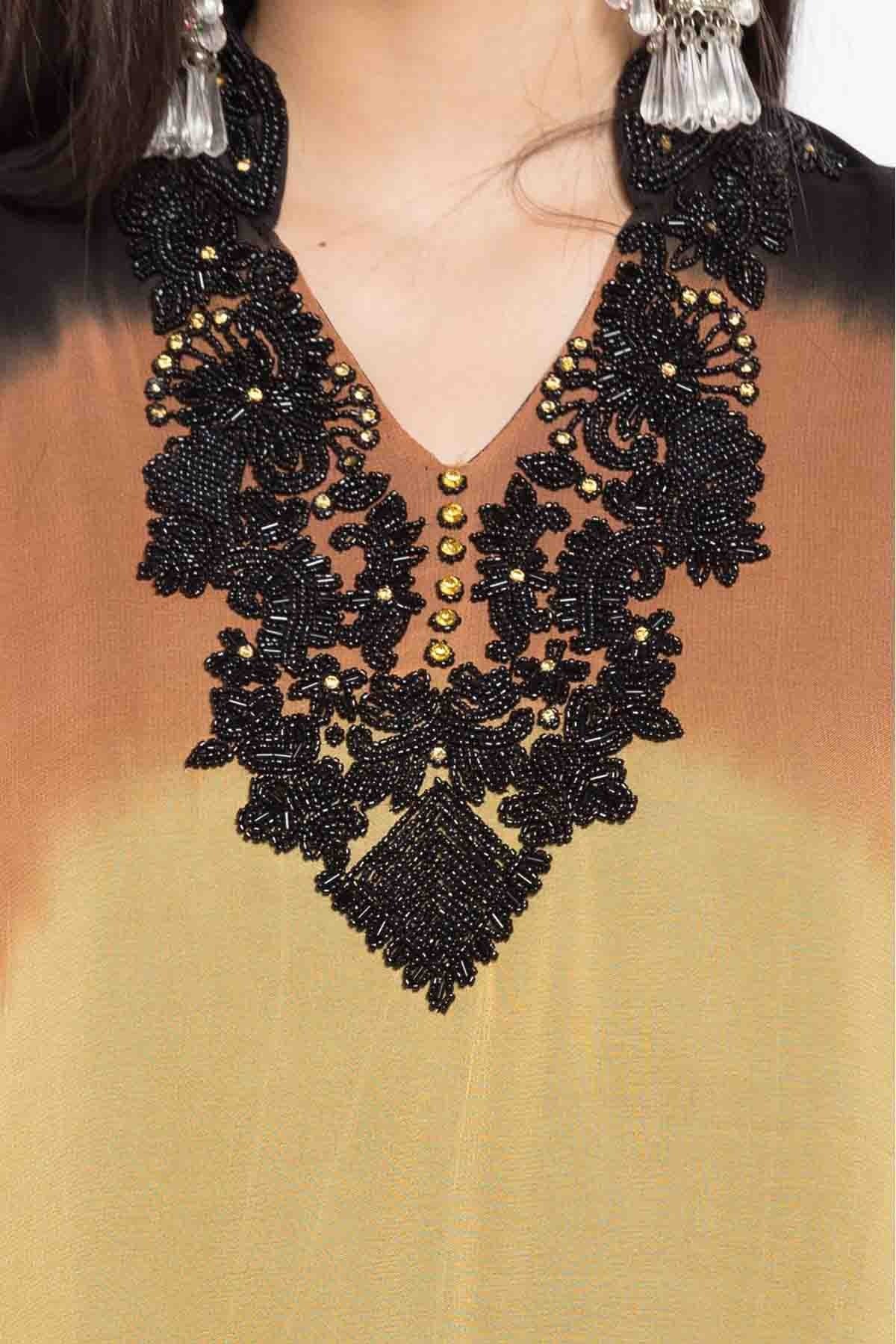 Brown Colour Plus Size Stitched Faux Georgette Palazzo Pant Suit BW1070166 B