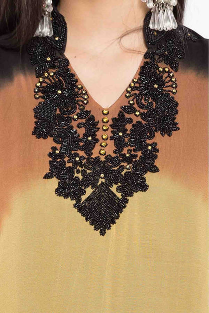 Brown Colour Plus Size Stitched Faux Georgette Palazzo Pant Suit BW1070166 B