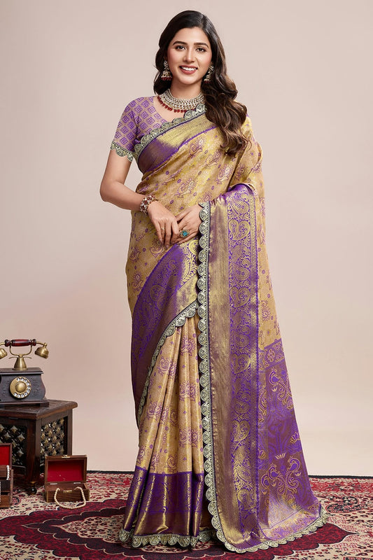 Brown Colour Soft Silk Saree SD1112757