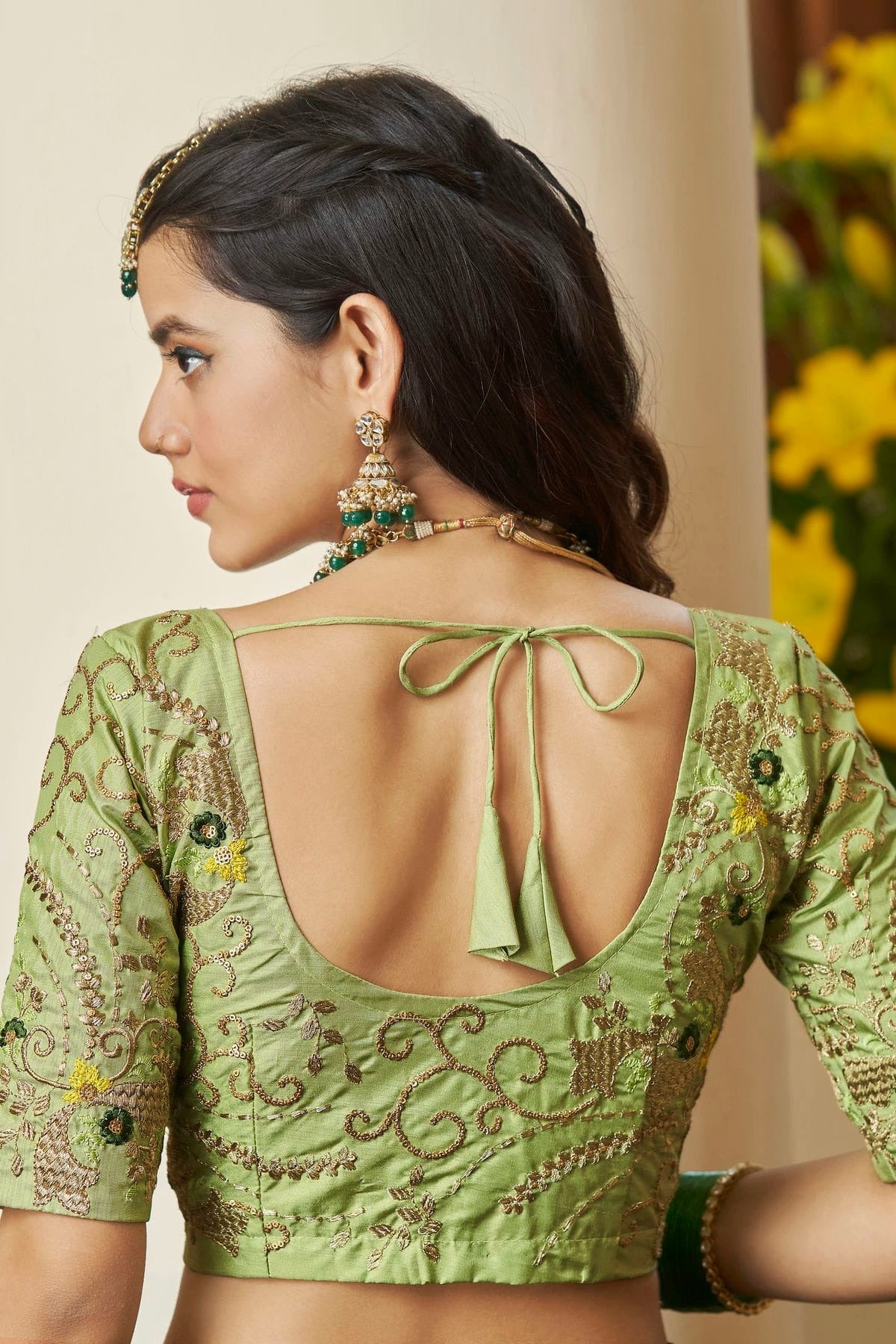 Butterfly Net Designer Lehenga Choli In Green Colour LC1270046 B