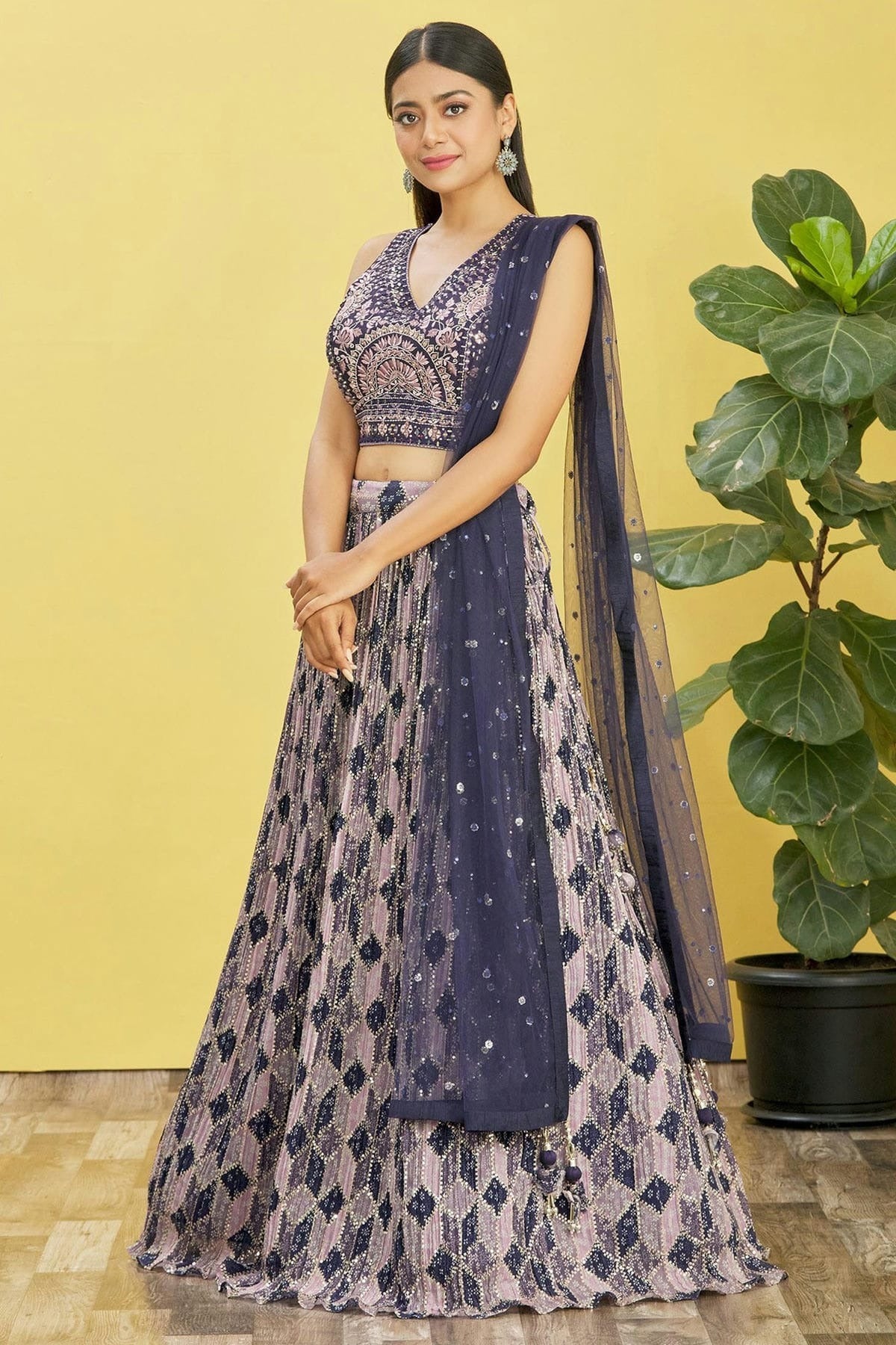 Chinnon Embroidery A Line Lehenga Choli LC1010247