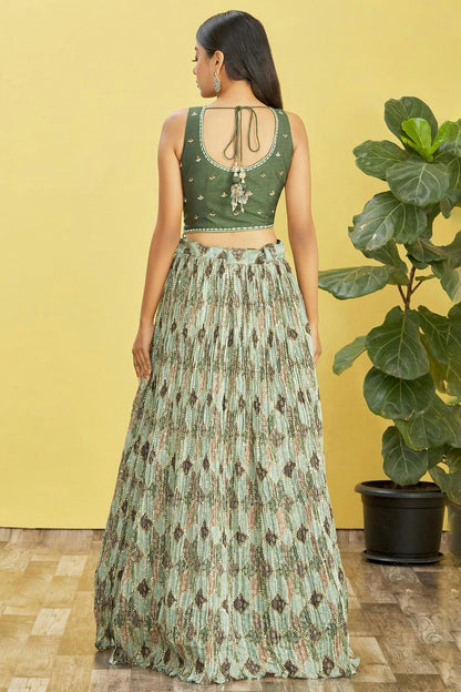 Chinnon Embroidery A Line Lehenga Choli LC1010248 A