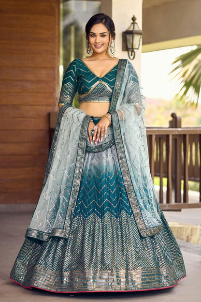 Chinon Embroidery A Line Lehenga Choli LC1010236
