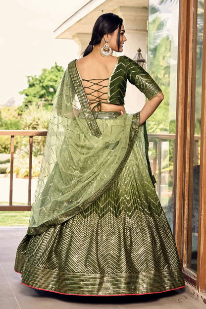 Chinon Embroidery A Line Lehenga Choli LC1010237 A