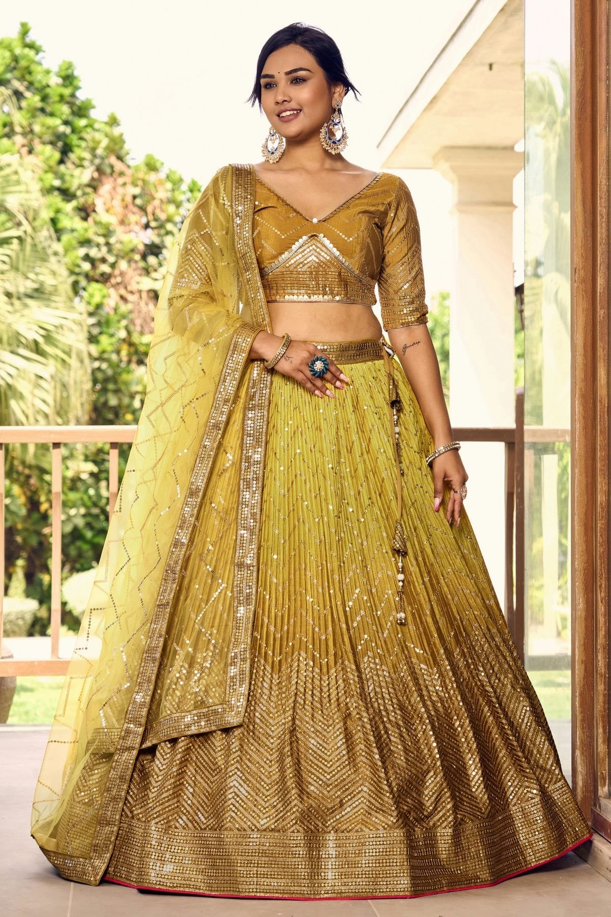 Chinon Embroidery A Line Lehenga Choli LC1010240