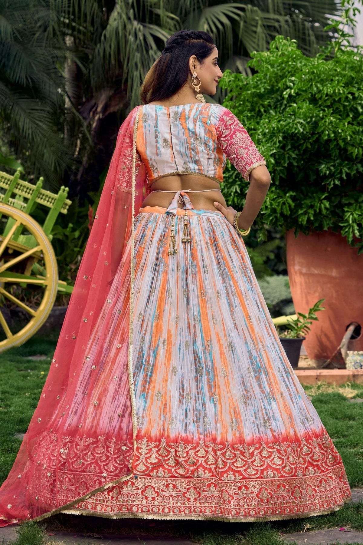 Chinon Embroidery A Line Lehenga Choli LC1010242 A