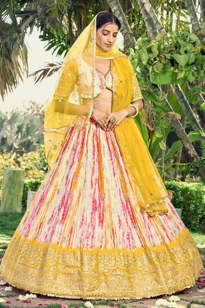 Chinon Embroidery A Line Lehenga Choli LC1010244