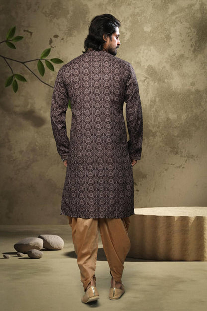 Cotton Kurta Pajama In Beige colour KP1230320 B