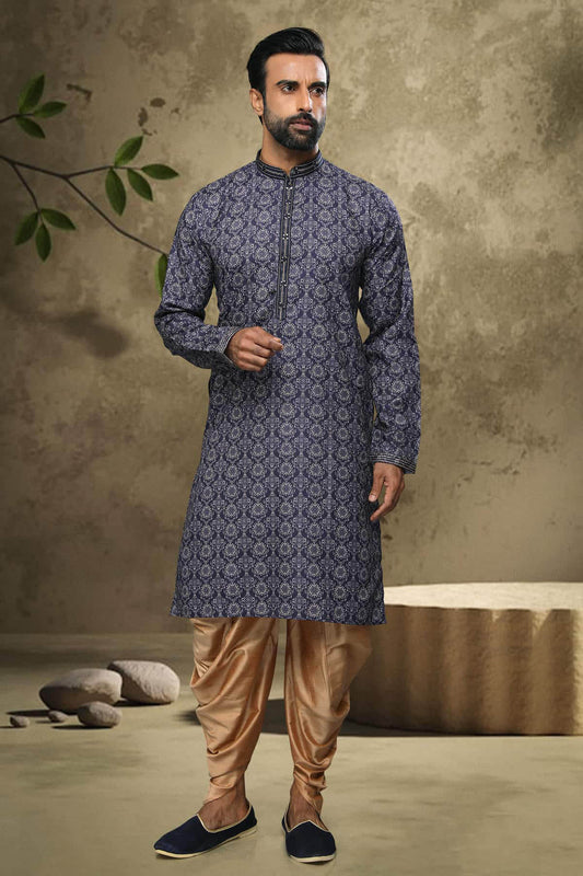 Cotton Kurta Pajama In Beige colour KP1230321