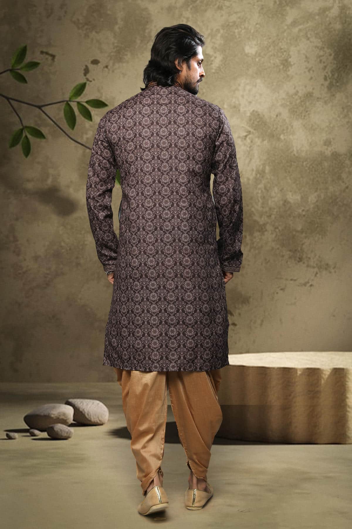 Cotton Kurta Pajama In Beige colour KP1230322 B