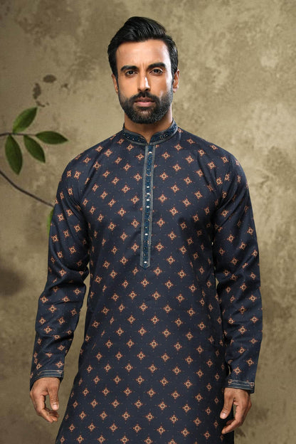 Cotton Kurta Pajama In Beige colour KP1230323 C