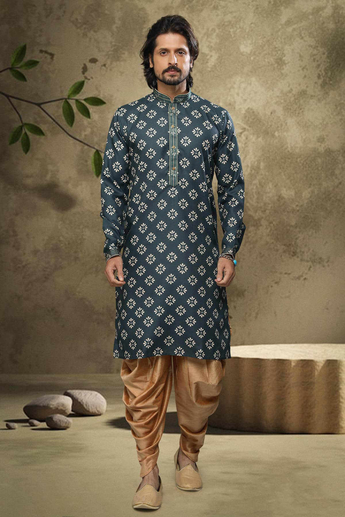 Cotton Kurta Pajama In Beige colour KP1230324