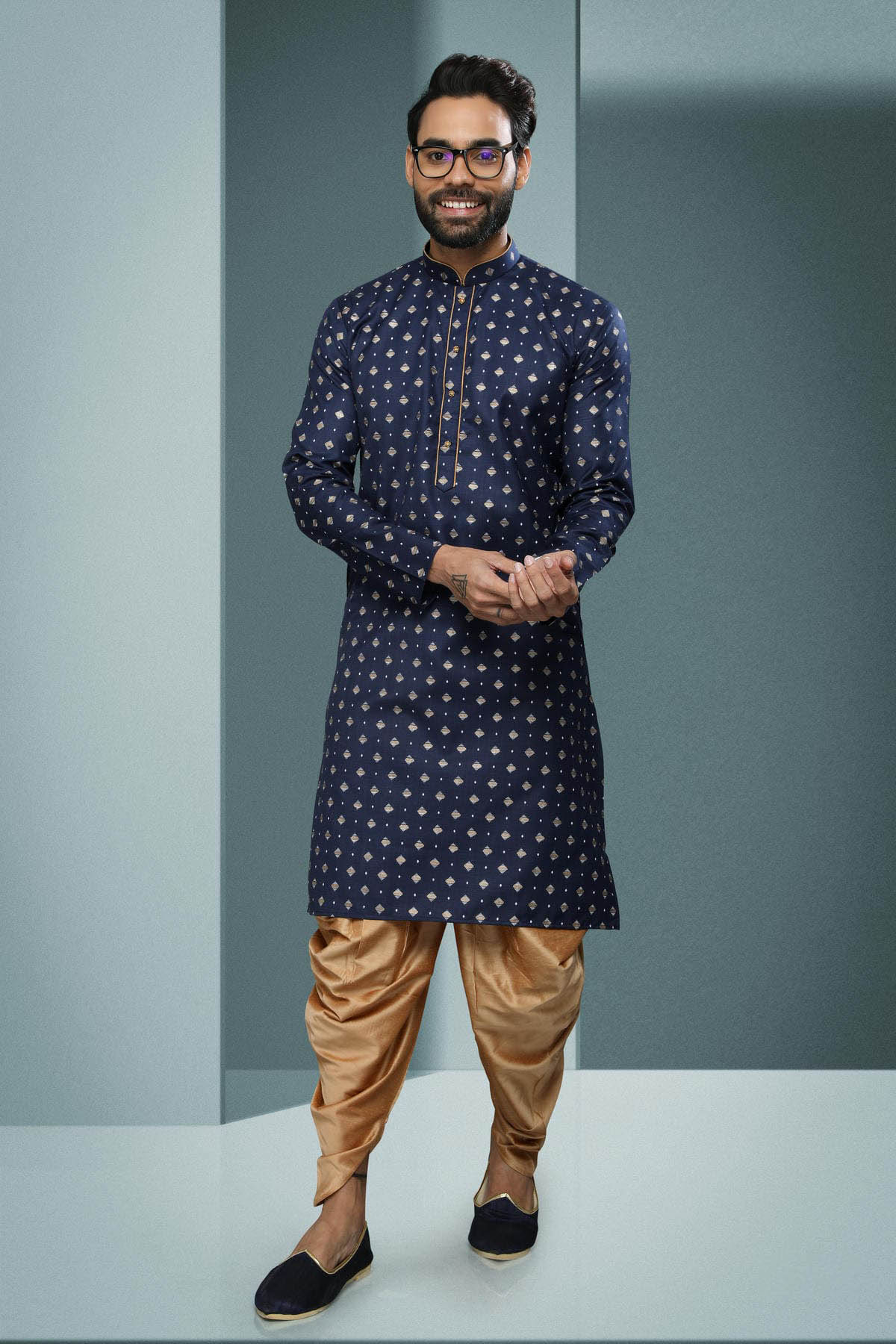 Cotton Kurta Pajama In Beige colour KP1230327 A