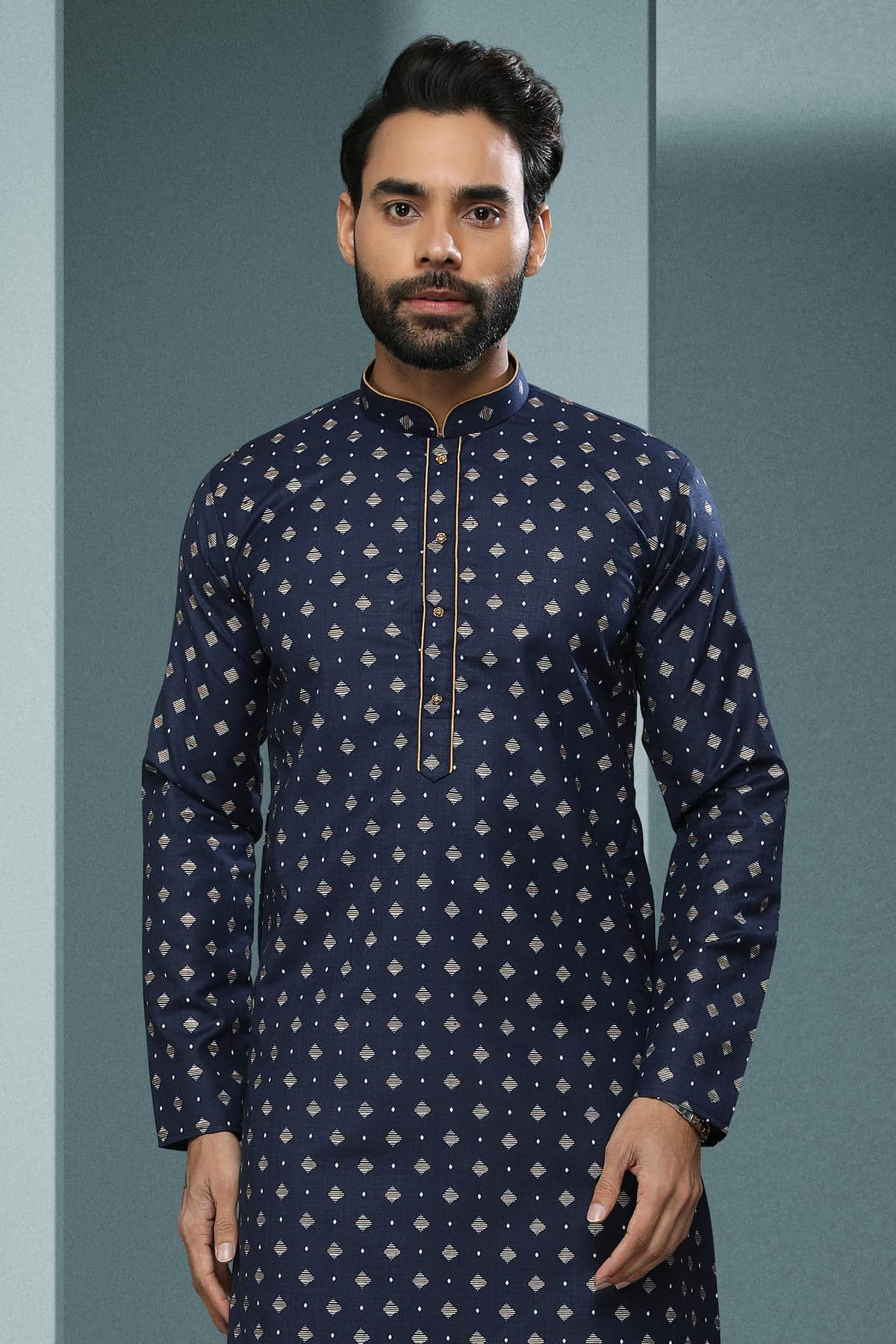 Cotton Kurta Pajama In Beige colour KP1230327 C
