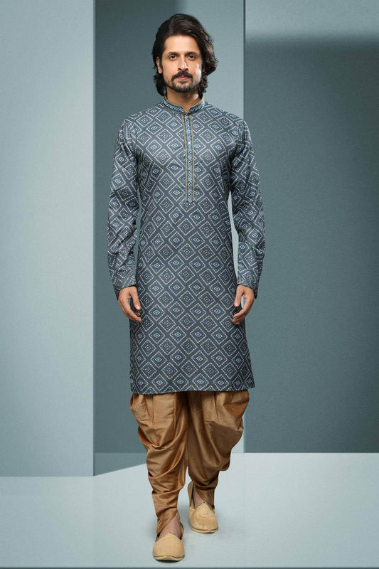 Cotton Kurta Pajama In Beige colour KP1230329