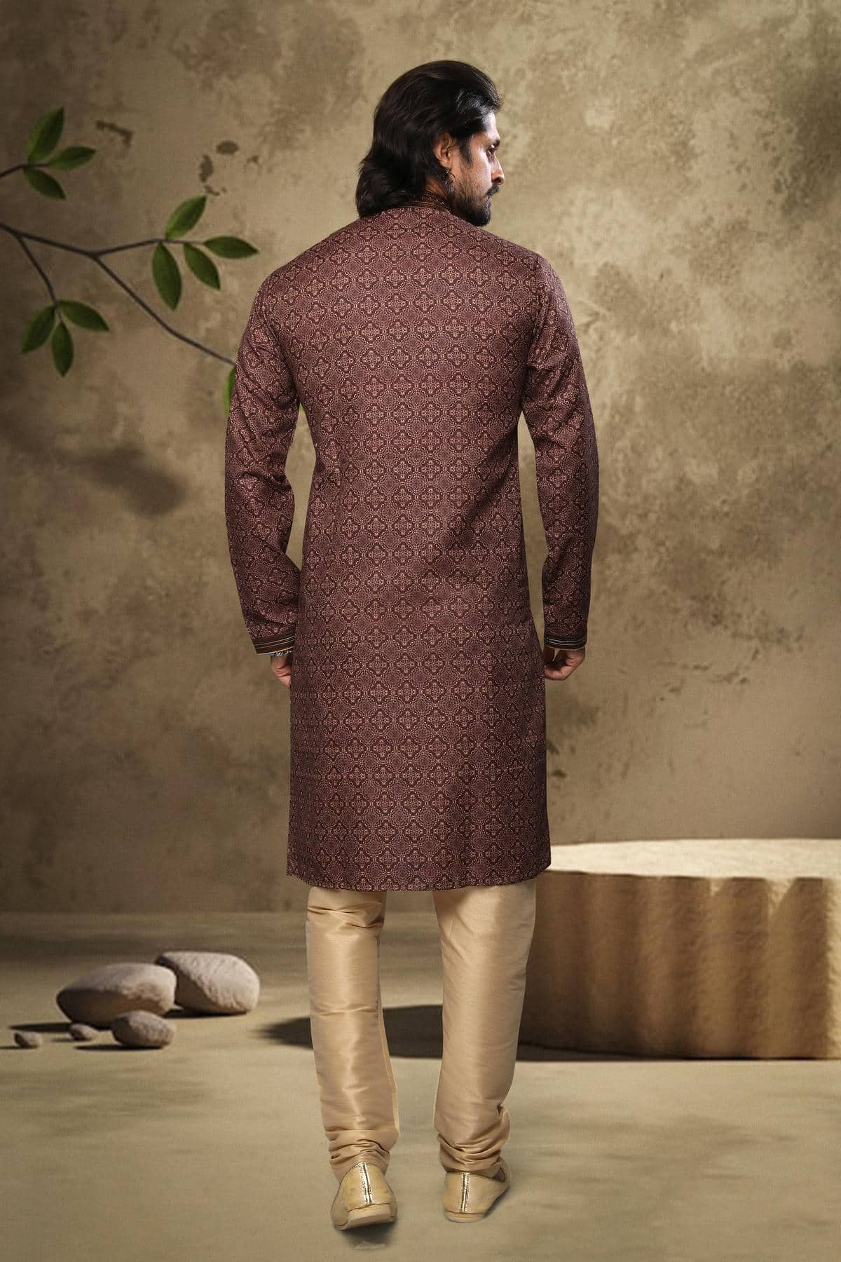 Cotton Kurta Pajama In Cream colour KP1230325 B