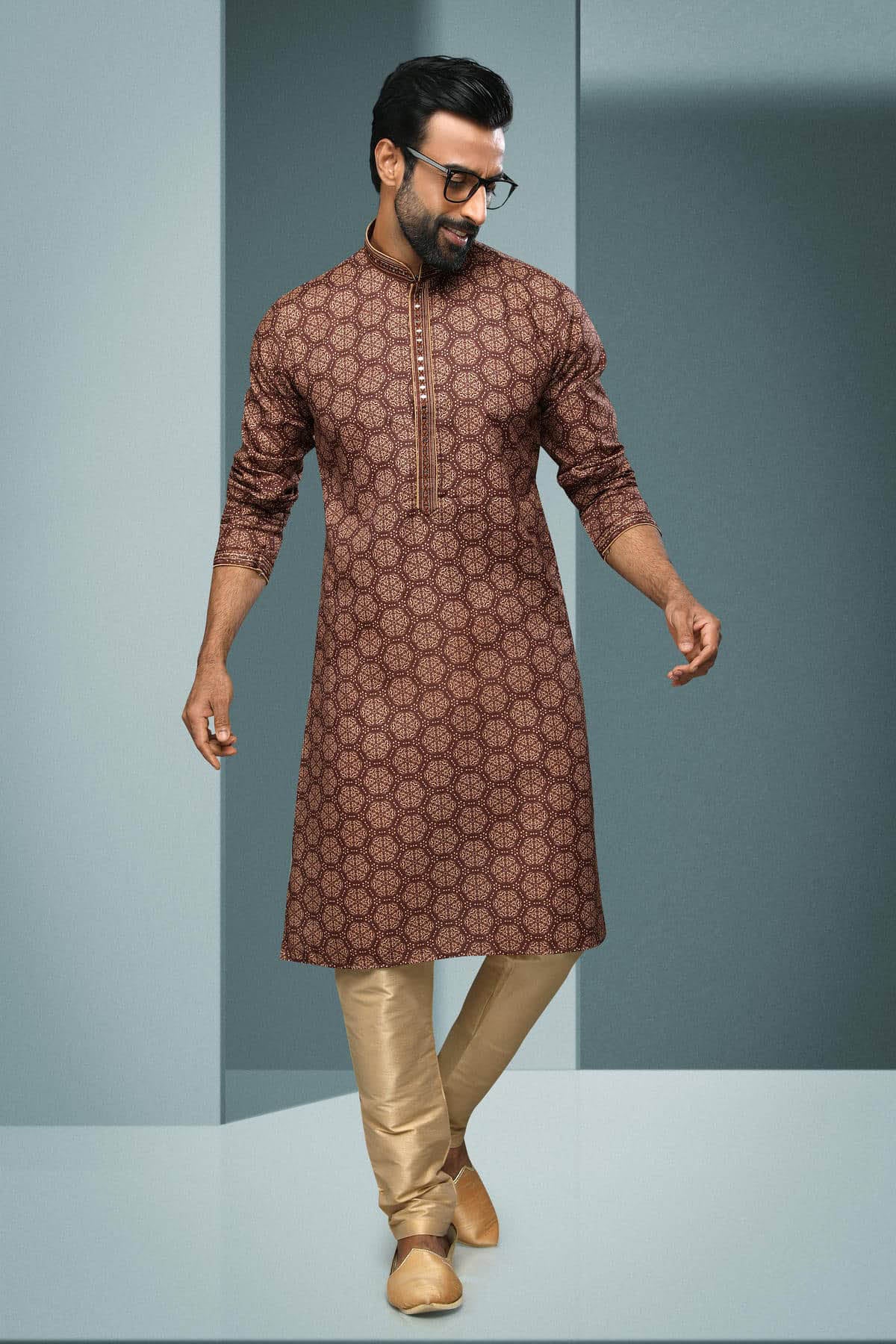 Cotton Kurta Pajama In Cream colour KP1230336 A