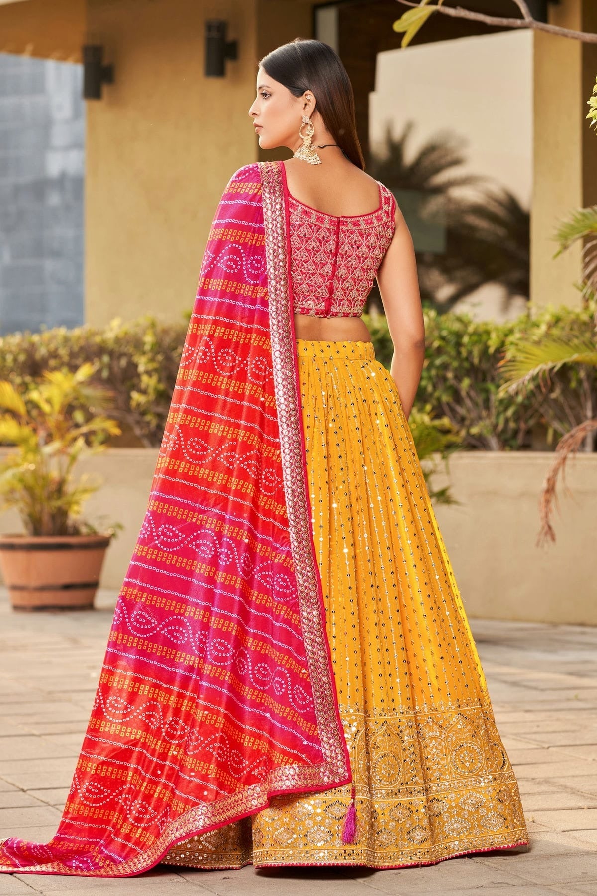 Georgette Embroidery A Line Lehenga Choli LC1010206 A