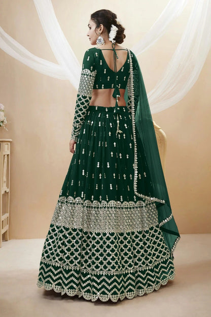 Georgette Embroidery A Line Lehenga Choli LC1010214 A