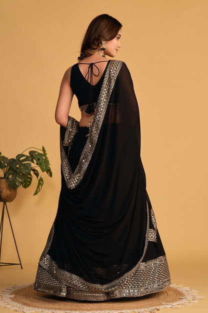 Georgette Embroidery A Line Lehenga Choli LC1010231 A