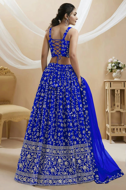 Georgette Embroidery A Line Lehenga Choli LC1010260 A