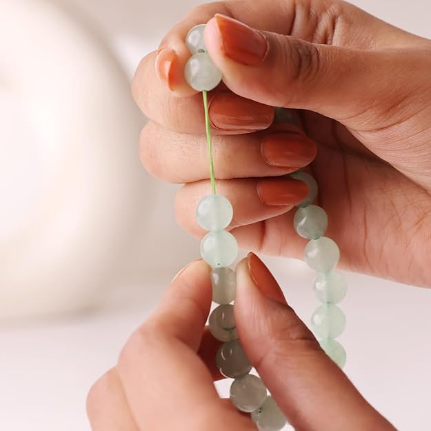 Green Aventurine 8mm Round Beads Bracelet – Natural Luck & Prosperity Crystal Bracelet