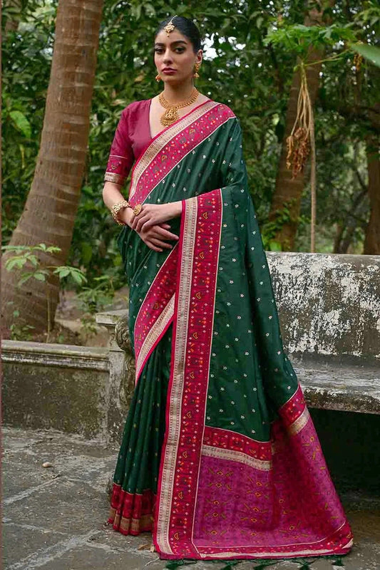 Green Colour Banarasi Silk Traditional Saree SD1260060