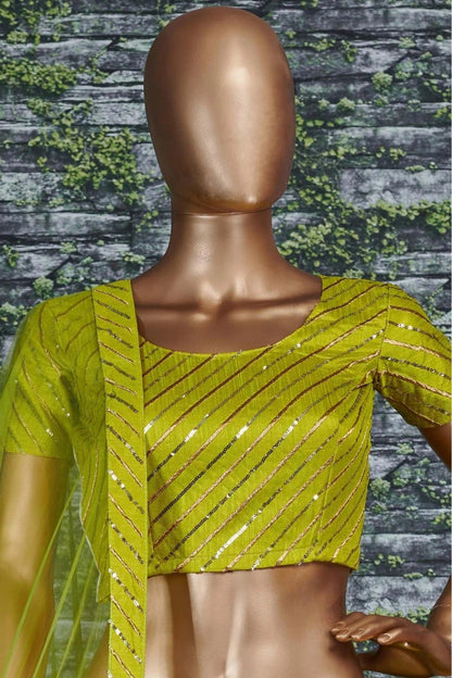 Green Colour Banglory Silk Lehenga Choli LC1010041 C