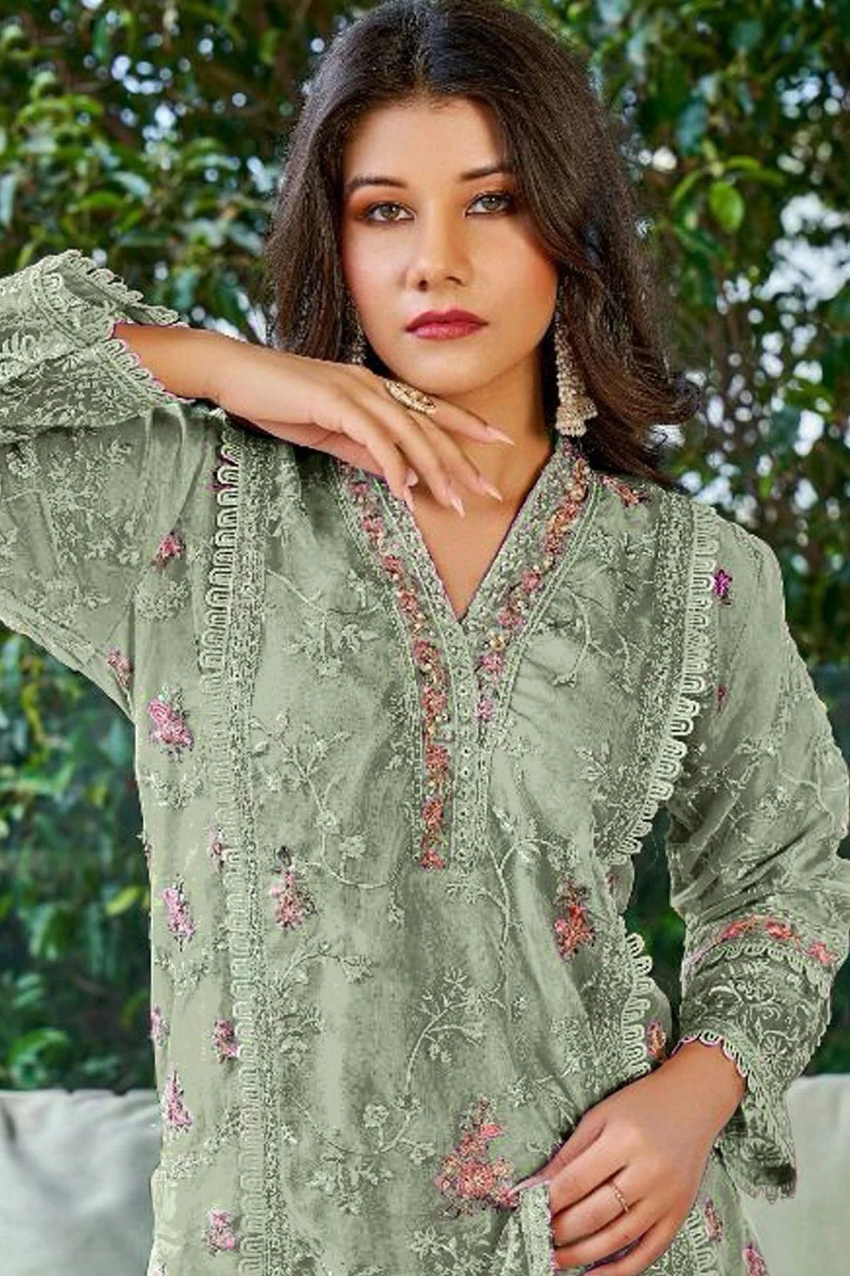 Green Colour Georgette Pakistani Suit SM1110689 A