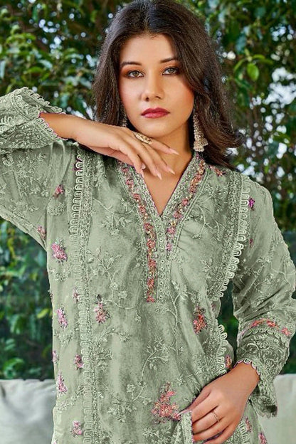 Green Colour Georgette Pakistani Suit SM1110689 A