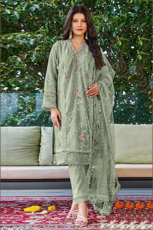Green Colour Georgette Pakistani Suit SM1110689