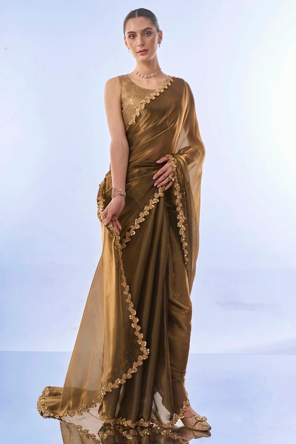 Green Colour Jimmy Choo Saree SD1110478
