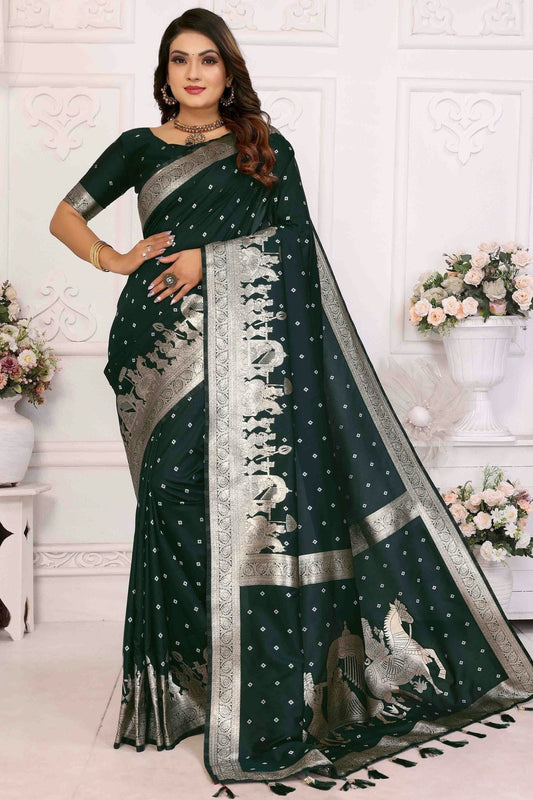 Green Colour Kochi Silk Traditional Saree SD1113079