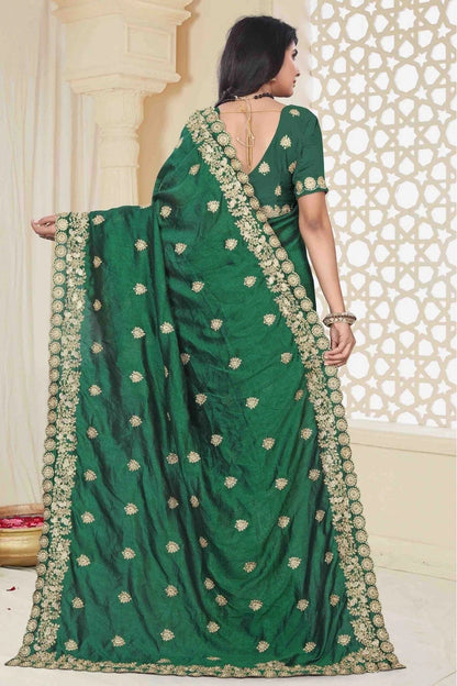 Green Colour Mayo Silk Designer Saree SD1120507 A